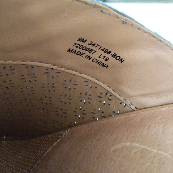 FRYE AND CO LEATHER CLOG/MULES SZ 9 like new western - Picture 5 of 5